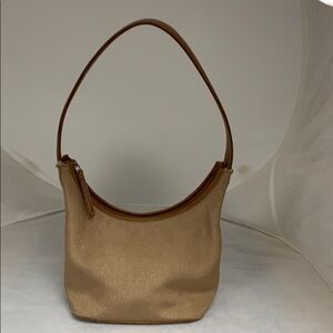 Nine West Tan/brown Fabric / Faux Leather Purse